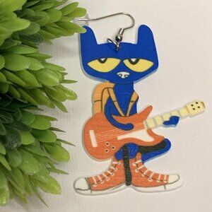 Teacher Earring, School Earring, Pete the Cat Earring, Teacher Appreciation Gift